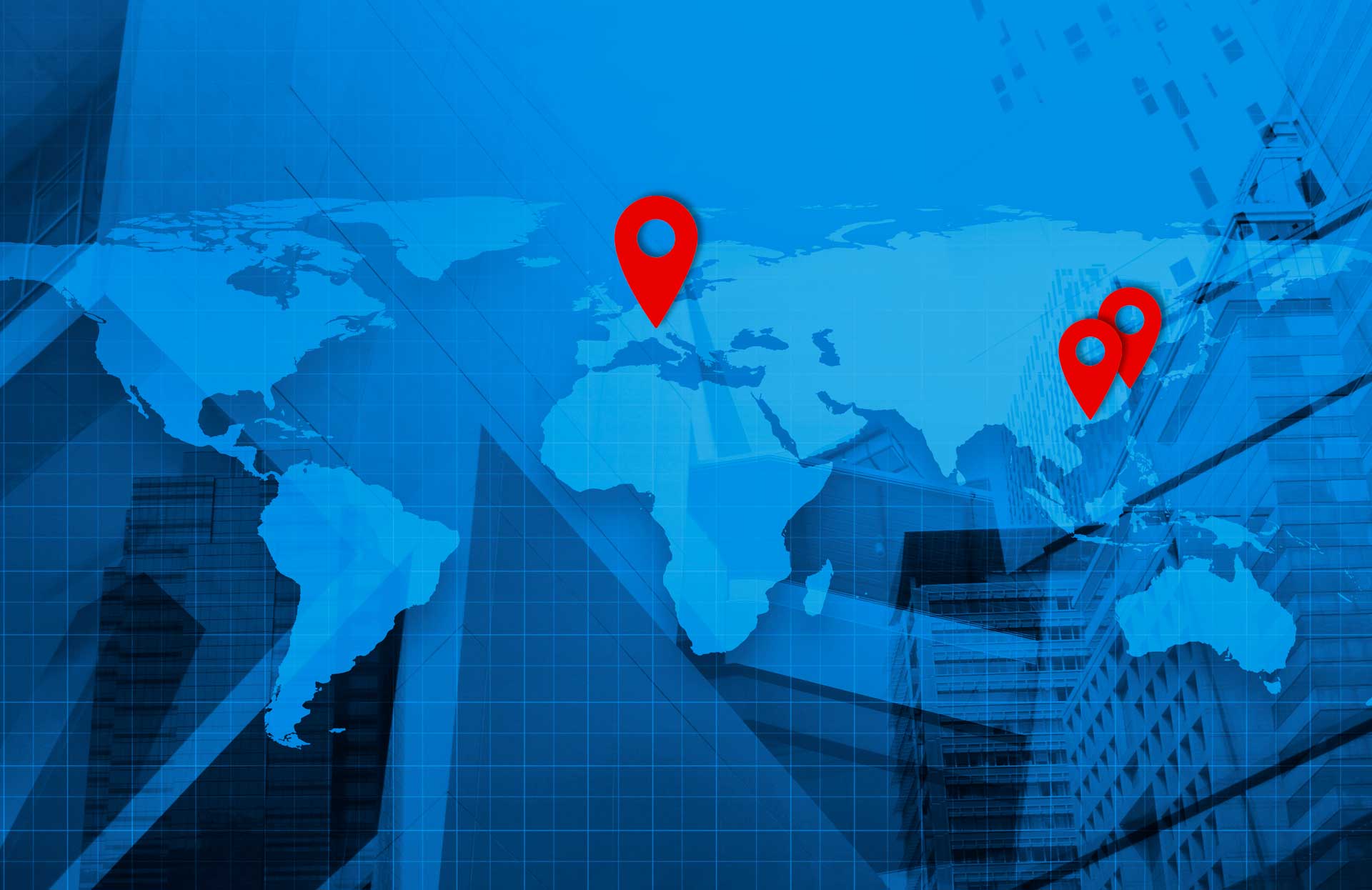 Steinkellner-China-Services-Weltkarte-Innsbruck-Shanghai-Hongkong-Netzwerk Unser Headhunter Netzwerk